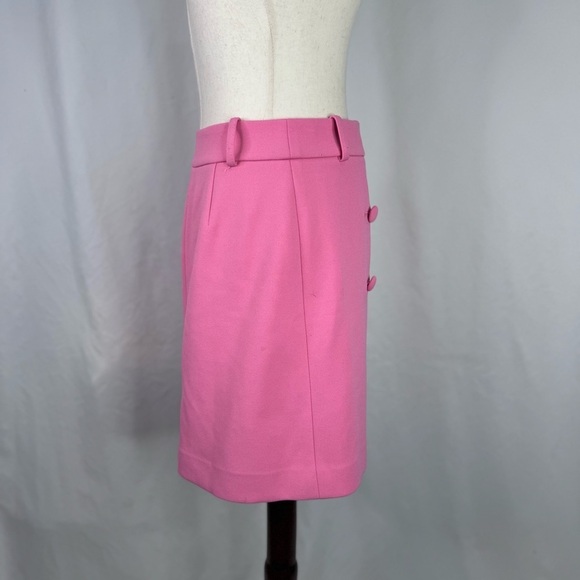 Boden wrap skirt thick stretch polyester crepe belt loops bubblegum pink 4 - Picture 4 of 11